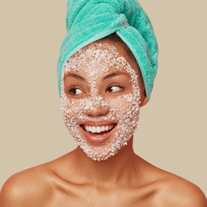 Exfoliation is the removal of dead skin buildup.